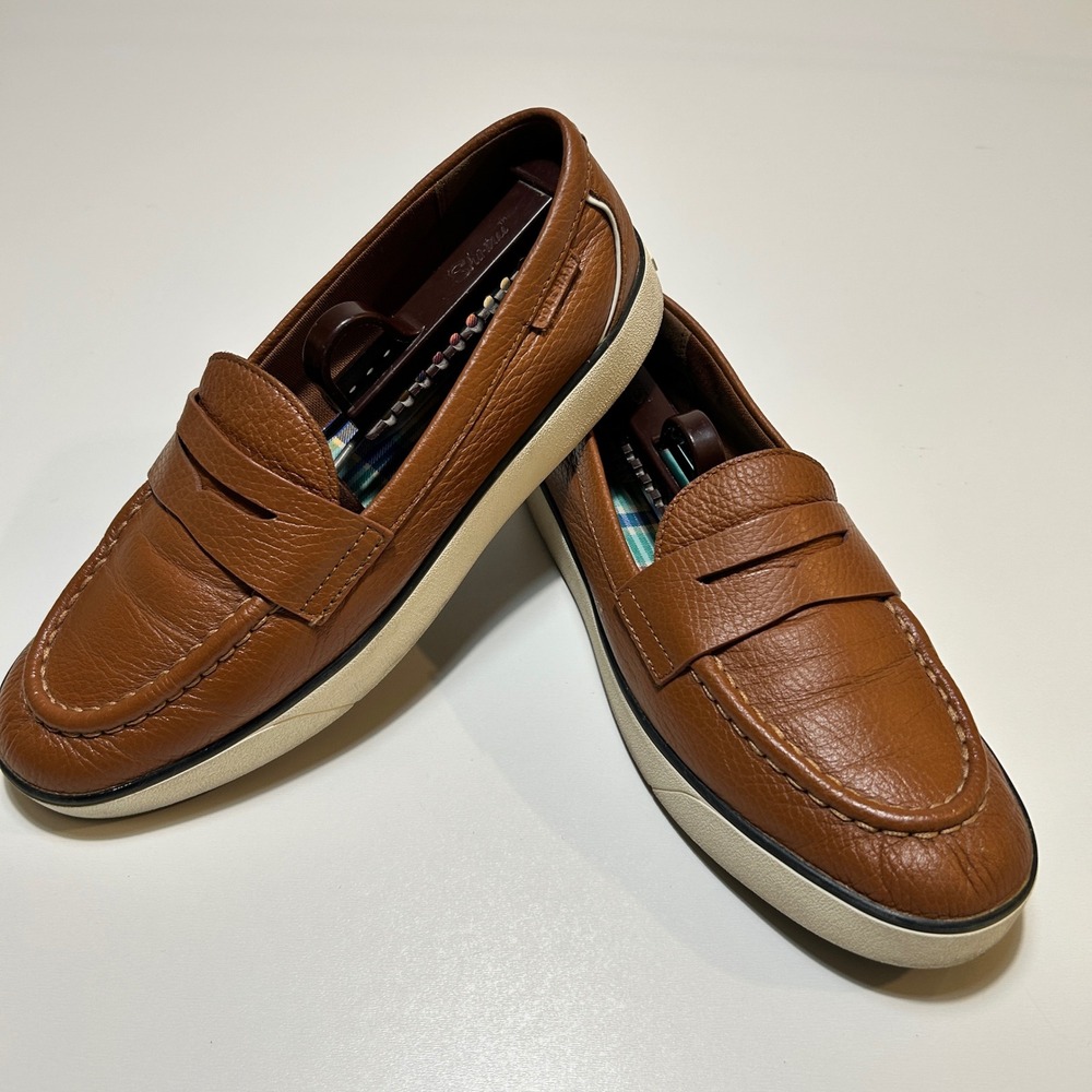 Cole Haan Grand Crosscourt Penny Loafer British Tan Leather W25334 Womens 8B